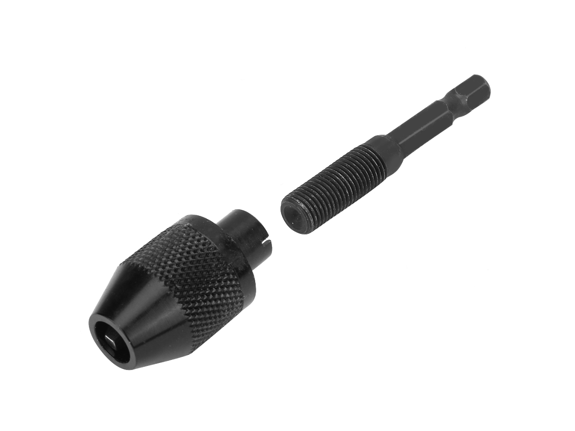 Adaptador Conversor De Mandril Para Furadeira Elétrica De 0.3-6mm Com Vara De Mandril De 6.35mm