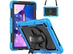 Capa Híbrida De Silicone Para Tablet Lenovo Tab M10 Plus 10.6 Gen 3ª E Lenovo Tab M8 4ª Geração Com Alça De Ombro.