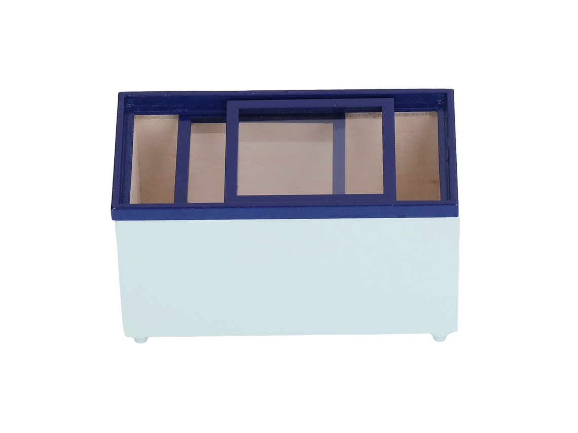 Mali refrigerador Miniatura Horizontal para Casinha de Bonecas Cozinha Decoração Diy Verde Menta