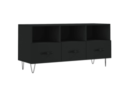 Móvel de Tv 102x36x50 Cm Derivados de Madeira Preto MAISON EXCLUSIVE