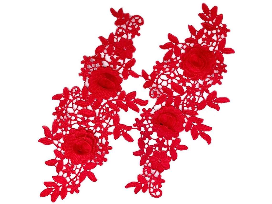 Lurelia Patches Bordados Poliéster 2712 Cm Bege Roupas Acessórios