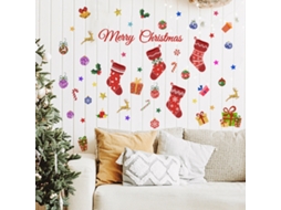 Adesivo De Parede Com Enfeites Para Árvores De Natal Decoração De Feliz Natal Aquaforge