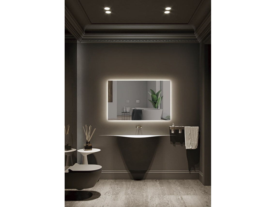 Espelho com Luz Led Fria com Duplo Sensor Anti-Embaciamento 100X70 Cm MICE COLLECTION