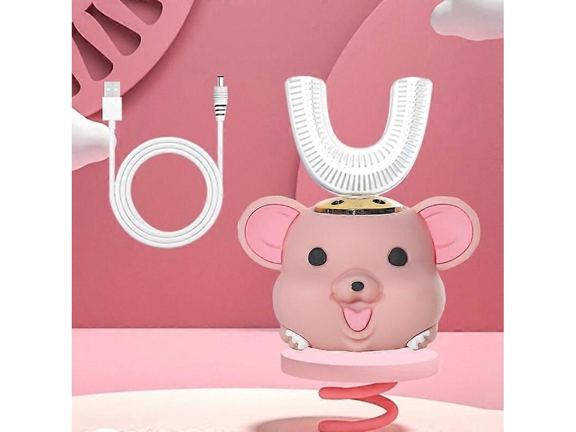 Escova de Dentes Elétrica para Crianças em Forma Sonic Smart Ultrasonic 360 Graus Clareamento D Entes Ipx7 Im GOKOCO