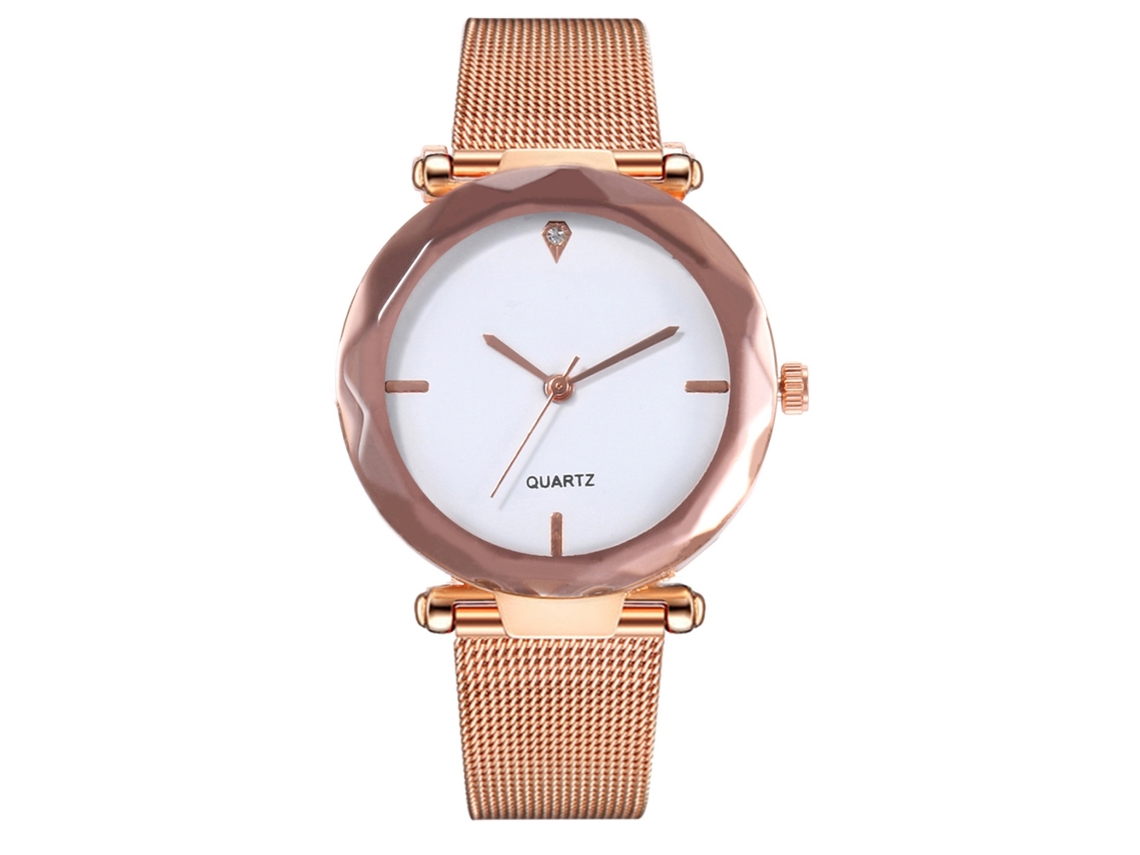 Reloj De Cuarzo Unisex Para Hombre Y Mujer Con Correa De Malla Ultra Delgada V422-h