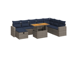 Garden Sofa Set, Garden Sofa Sets Vidaxl Cinzeto Rattan / Vime (n/a)