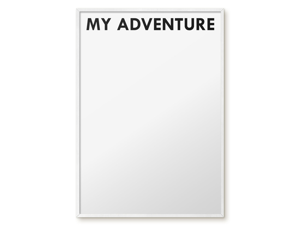Quadro magnético de parede Minha aventura para o quarto Espelharte (70x100 cm)