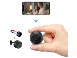Mini câmera sem fio Wi-Fi HD 1080P, câmera escondida para babá eletrônica, transmissão ao vivo, câmeras pequenas com aplicativo para celular, visão noturna, preto Bestvite