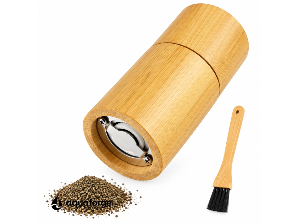 Moinho Manual De Pimenta E Sal Aquaforge Com Moagem Ajustável E 0,04 L Para Pimenta E Sal