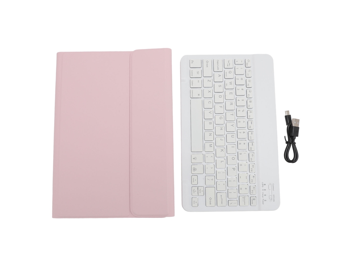 2026zentro-capa De Couro Pu Para Tablet Com Teclado Mágico Removível Para Tab M10 Plus Gen3 10.6 Polegadas Rosa