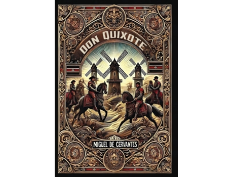 Livro Don Quixote de Miguel de Cervantes (Inglês)