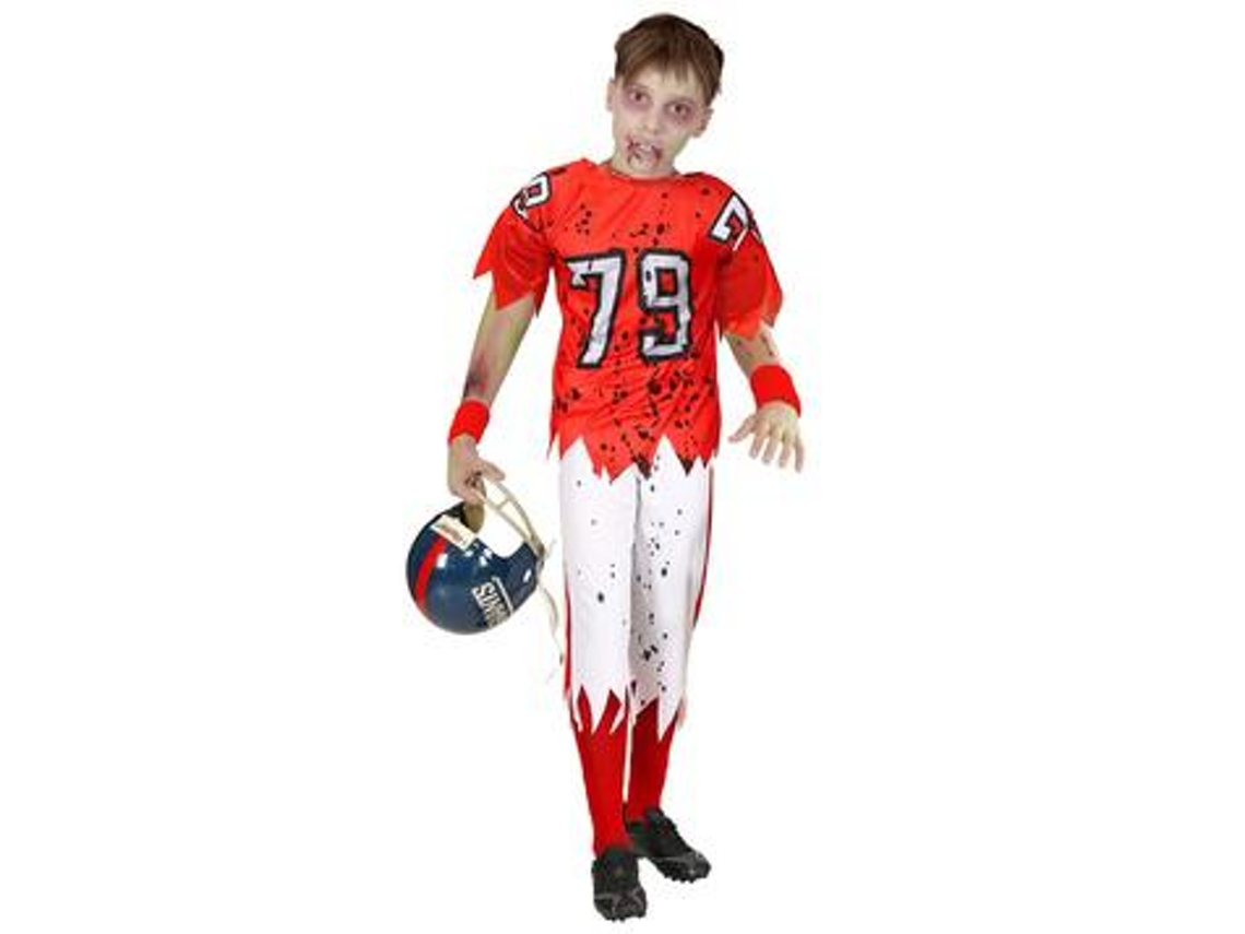 Fato Futebol Americano Zombie 8-10 Anos