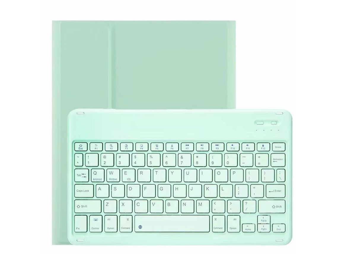 Lurelia Capa Com Teclado Bluetooth Para Xiaomi 5 Regular, Layout Pt, Verde