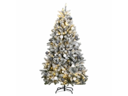 Vidaxl Árvore Natal Artificial Articulada C/ 300 Luzes Led+bolas 240cm