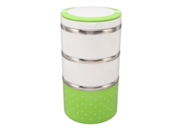 Container Termico Inox LAXISCREED Verde Sem Vazamento