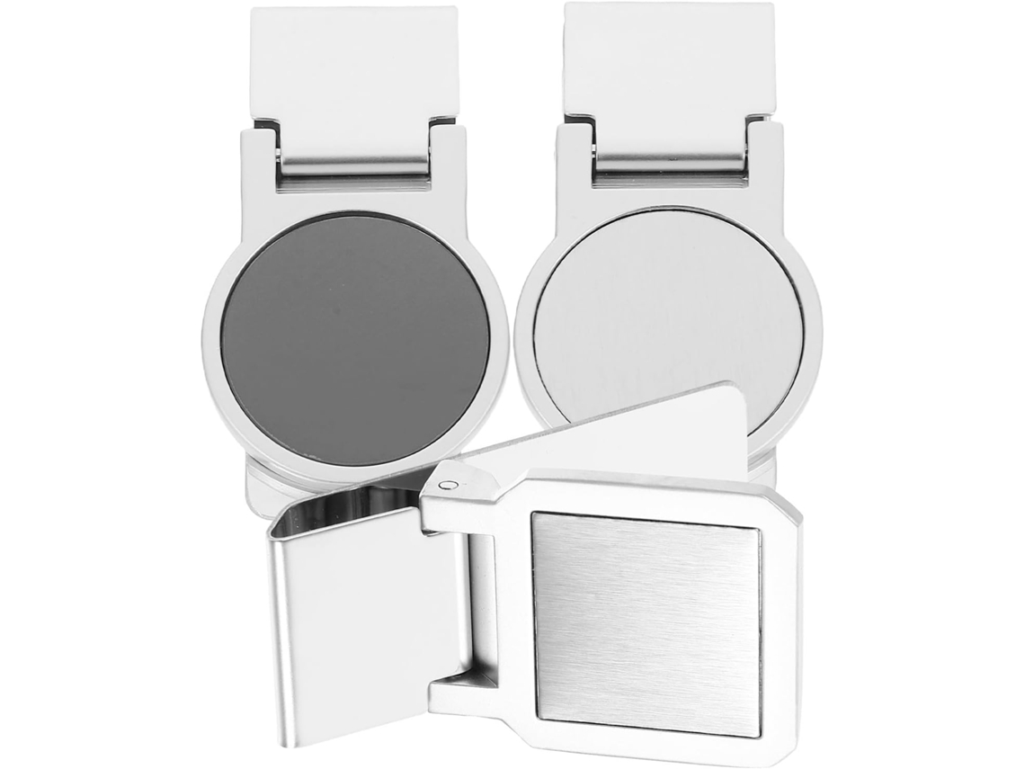 Conjunto De 3 Prendedores De Dinheiro Em Aço Inoxidável, Leves E Compactos, Para Guardar Notas E Cartões.