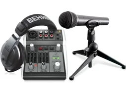 Podcastudio 2 Usb Kit Estúdio De Gravação Completo Para Podcasts E Produções De Áudio Behringer