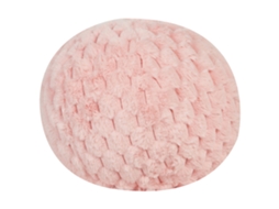 Almofada Decorativa Beliani Rosea De Pelo Sintético Rosa 30x30x30