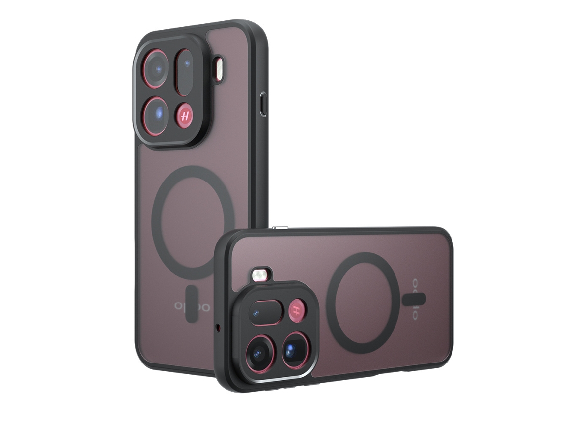 Compatível Com A Capa De Celular Oppo Fosca Dois-em-um Com Toque Aveludado E Propreto Magnético - Realme Gt7 Pro