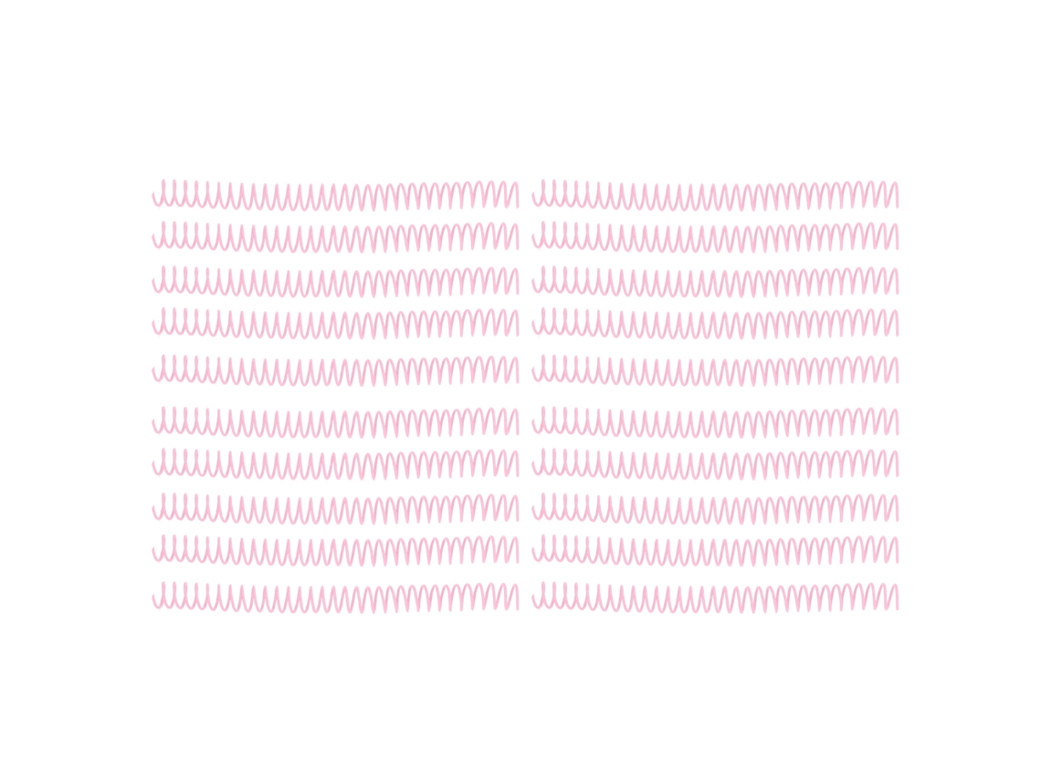 20 Bobinas de Encadernação em Espiral de Plástico 19mm 30 Buracos para Caderno A4 A5 Rosa Acessórios de Encadernação