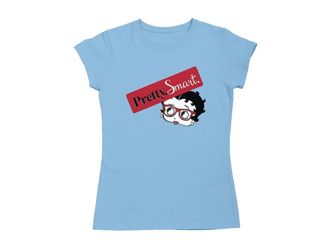 Óculos Da Betty Boop. Linda. Inteligente. Camiseta Feminina.