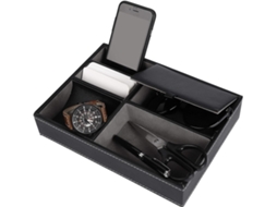 Bandeja para pratos Slowmoose Density, organizador de cabeceira de mesa para homens, escrivaninha ou penteadeira