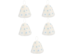 Conjunto De 5 Toucas De Sauna De Feltro Originais Para Mulheres, Para Banho, Tamanho Pequeno E Grande.