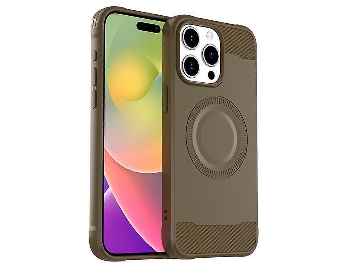 Capa De Tpu À Prova De Choque Para Iphone 15 Pro Max Compatível Com Magsafe