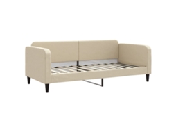 Sofá-cama Vidaxl Creme Tecido (223 X 100 X 75 Cm)