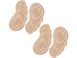 Palmilhas Antiderrapantes De Couro Bege Para Salto Alto, 2 Pares, Aliviam A Pressão E Oferecem Conforto Para Uso Diário