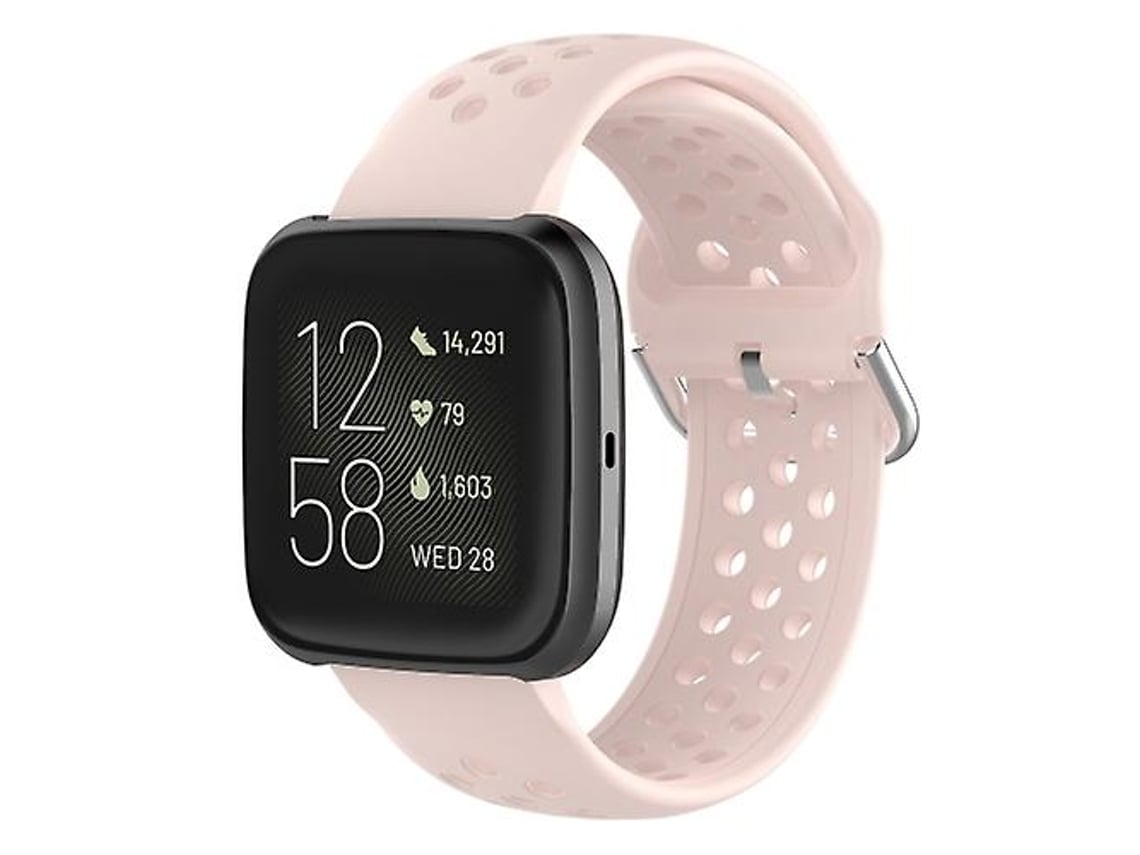 Lurelia Pulseira Esportiva Universal De Silicone Rosa, Compatível Com Fitbit Blaze/ Versa 2 23 Mm