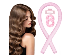 Banda para el cabello sin calor con esponja de alta resistencia, ideal para mujeres que desean rizos sin calor. Suave y compacta.