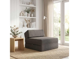 Vidaxl Sofá Cama Dobrável Cinzento-escuro 60 X 70 X 41 Cm Tecido