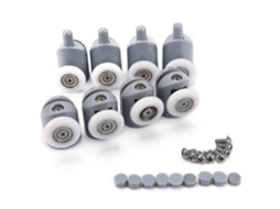 8 Rodillos Dobles para Puerta de Ducha de Baño Diámetro Del Rodillo 25mm
