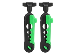 Mini Enroladores AQUAFORGE para linha de pesca, ajustáveis, preto e verde