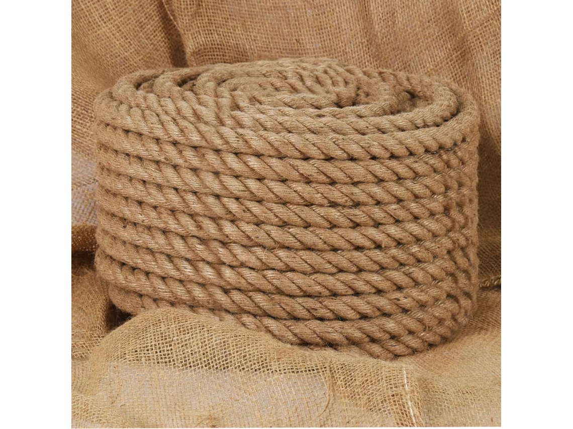 Vidaxl Corda 100% Juta 20 Mm 50 M