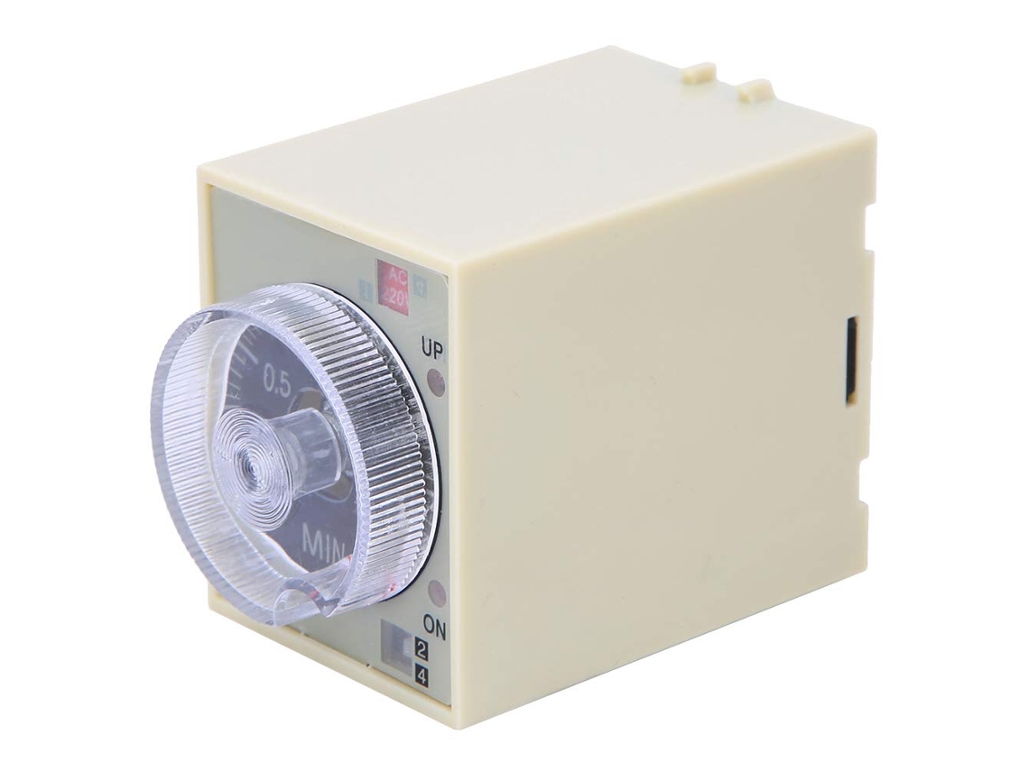 Relé De Retardo Com Botão Ajustável E Carcaça Pc St3pa-f Ac220v 50