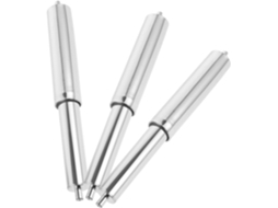 Conjunto De 3 Hastes Reposição Para Suporte Papel Higiênico Com Mola E Eixo Metal Cromado