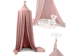 Tenda Tipi com Cortina de Dossel Pendurada Rosa PRICENET