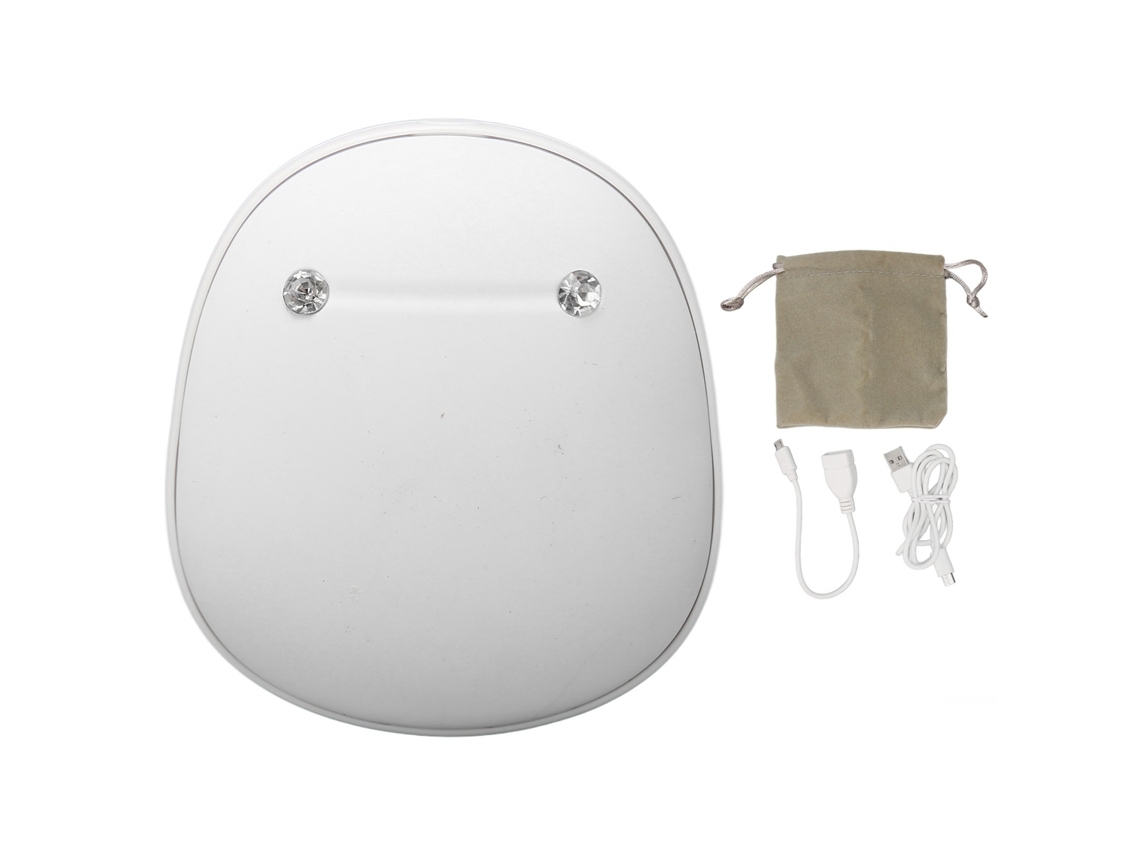 Aquecedor Elétrico de Mãos Usb Recarregável Portátil Mini Fofo Aquecimento Duradouro 6 8h 50° 55° Branco com Bluetooth