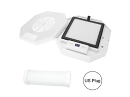 Coletor De Poeira De Unhas Com 60w De Potência Forte Sução Aspirador Manicure Com Led E Tubo Esticável
