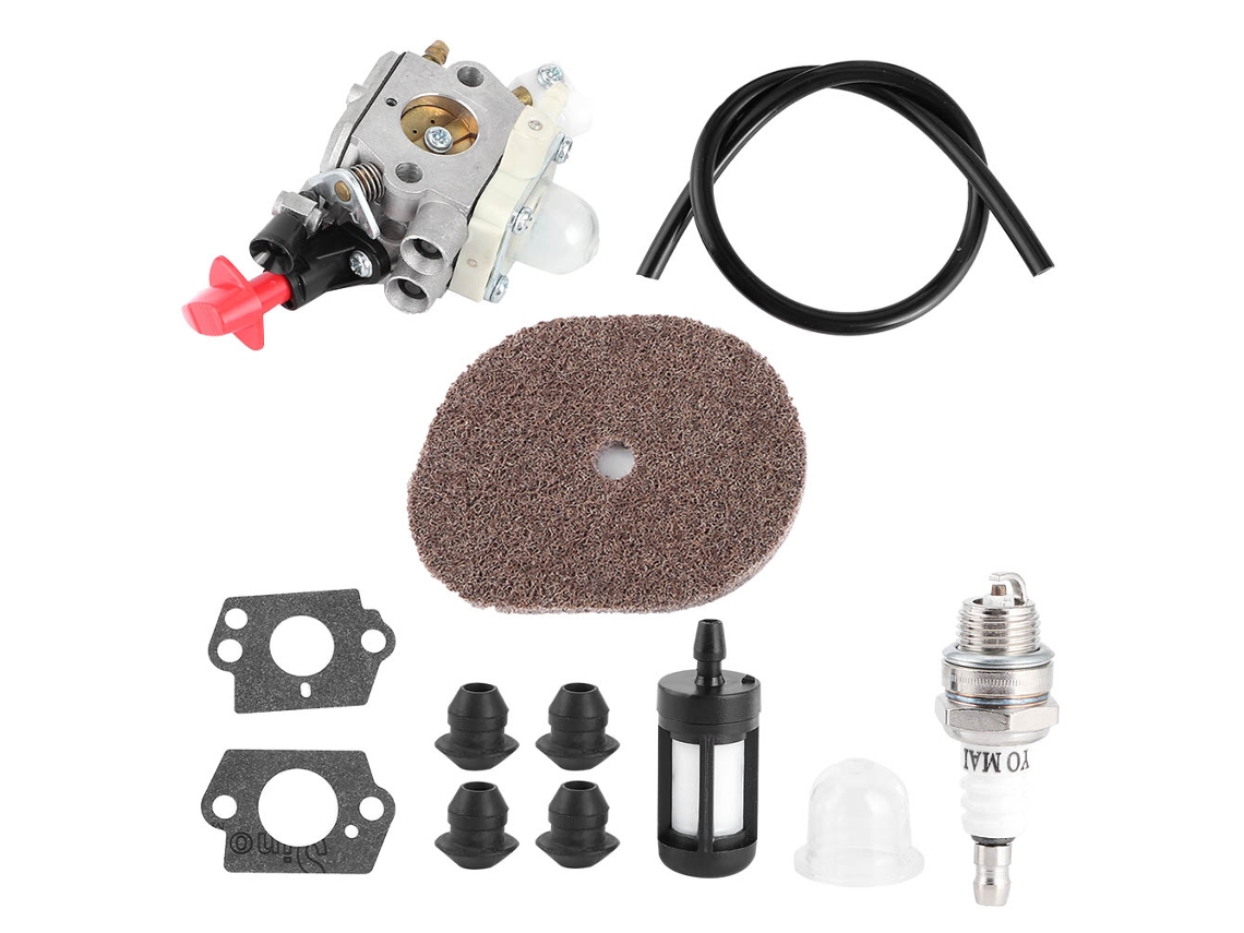 Kit Carburador e Filtro de Ar Alumínio para Stihl FS50 FS56 FS40 FS70 Fc56 Fc70 Zama C1M S267A | S/MARCA