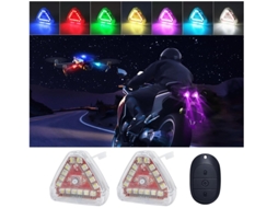 Luzes Estroboscópicas Led Magnéticas Sem Fio De 7 Cores Anticolisão Com Controle Remoto, Luzes De Drone Para Motocicletas Noturnas Recarregá