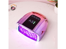 Lâmpada UV LED para unhas SFUSHOS, modo degradê roxo, sem fio e recarregável