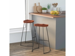 Vidaxl Bancos De Bar Gavin 2pcs 50x40x78cm Madeira De Mangueira Maciça