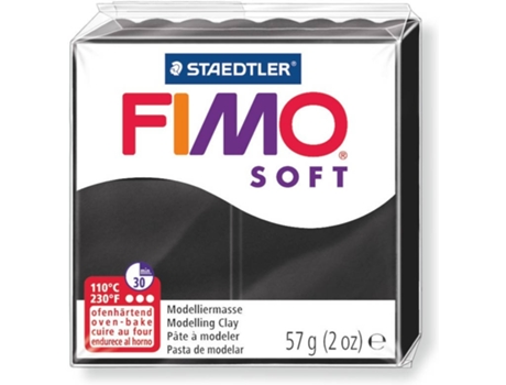 Pasta Modelar  Soft 56gr Preto Staedtler