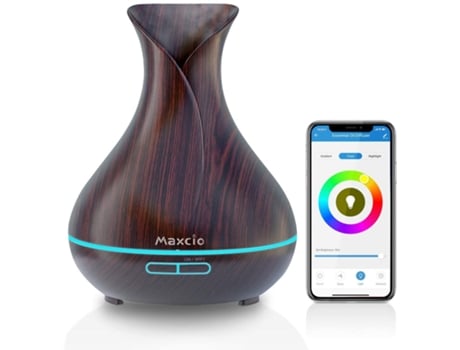 Humidificador + Difusor de Aromas Castanho Escuro Smart Wi-Fi