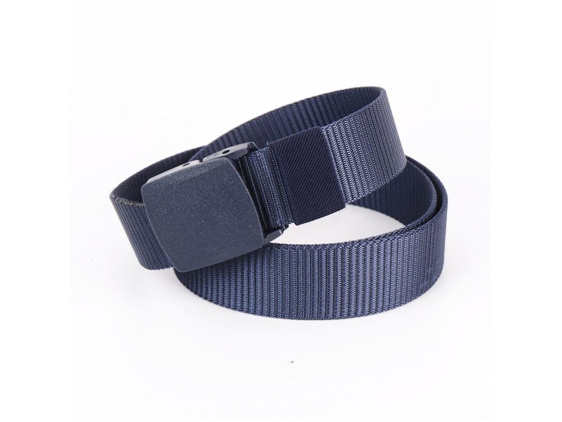Cinto Tático de Nylon para Esportes Ao Ar Livre Cinto de Lona Hipoalergênico com Plástico Fivela Masculino Cinto Casual Verde Azul Marinho XLT