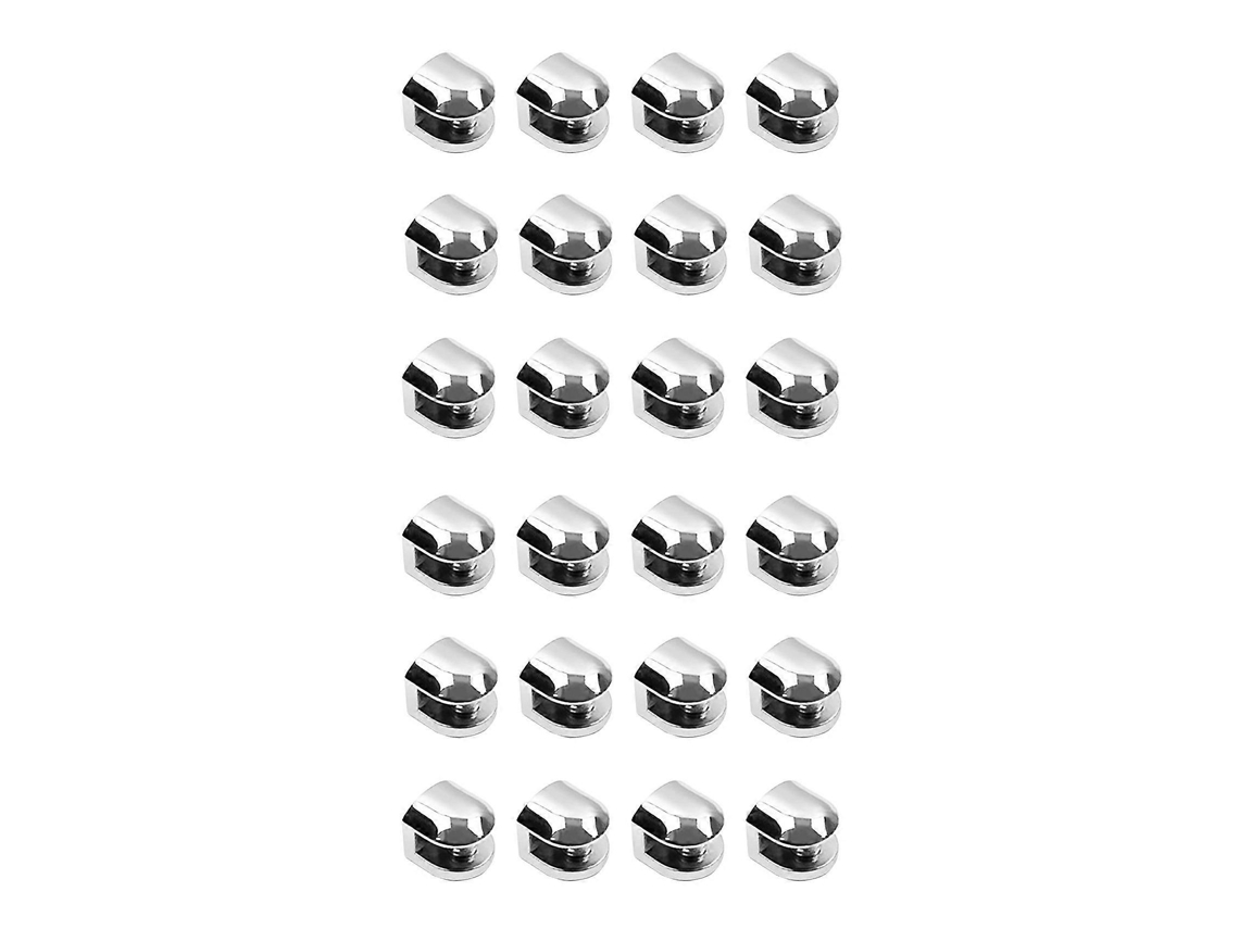 Suportes De Vidro Ajustáveis Liga Zinco Clips Prateleira Fixação 24pcs