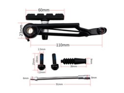 Freio V Litepro 415 Mali para Bicicleta Dobrável 110mm Alumínio